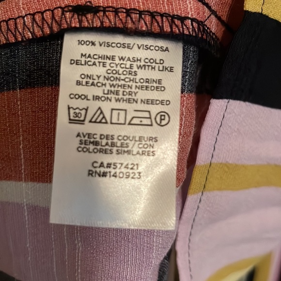 New with tags LOFT Multi Stripe Peplum Tank - Picture 6 of 7